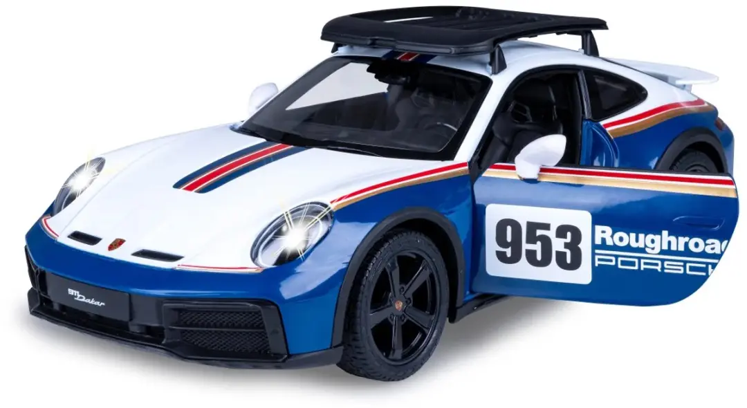 Jamara 402212 RC Auto Porsche 911 Dakar - 1:14 - Wit/Blauw