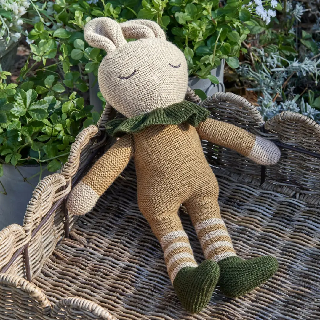 Loberon Knuffeltje Cuddlecloud - Beige/Groen