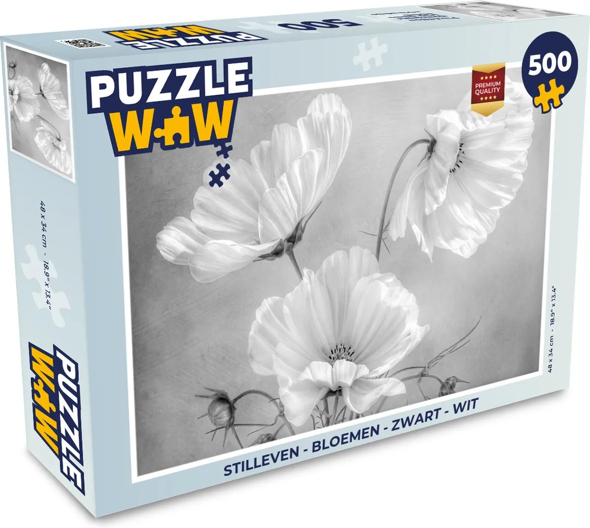 PuzzleWow Stilleven Bloemen Legpuzzel 500 Stuks