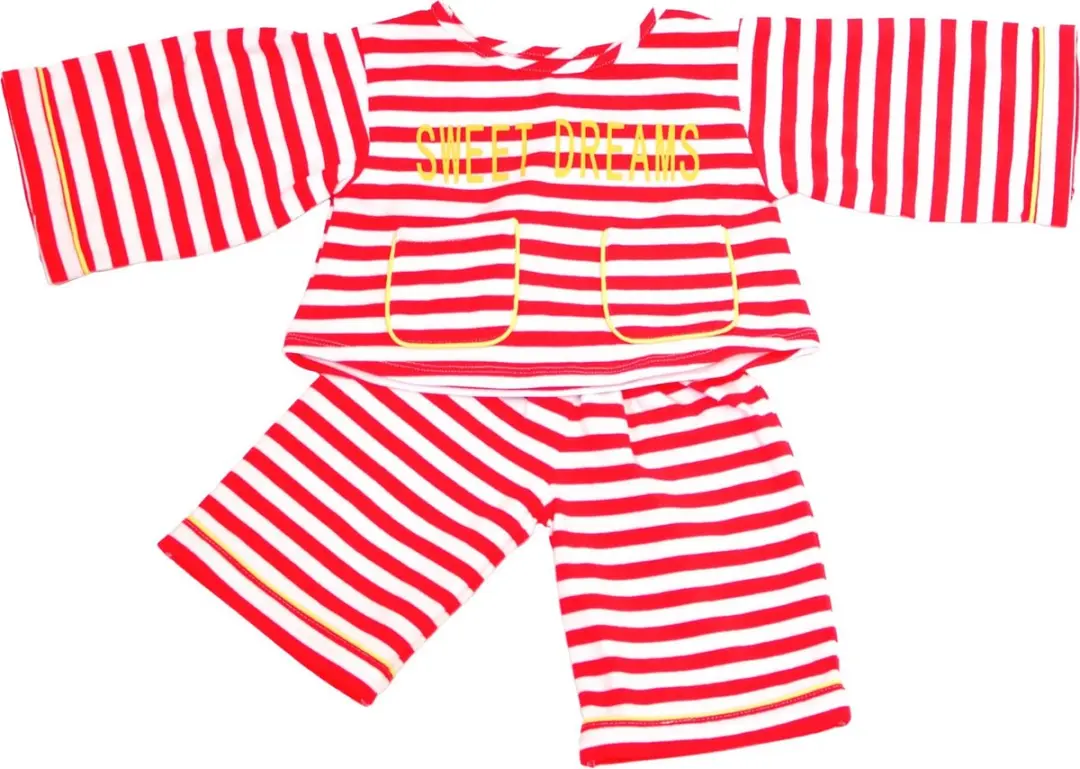 Living Puppets poppenkleding pyjama voor handpop van 65cm