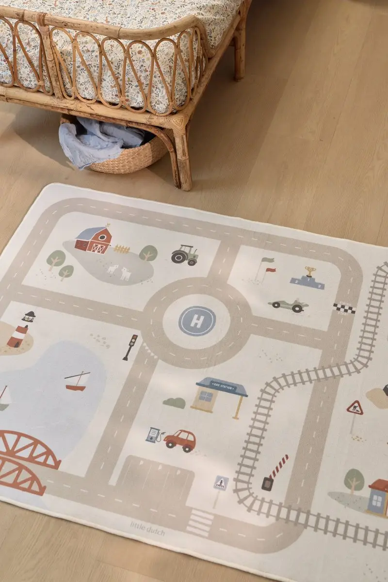 Little Dutch Auto Speelkleed - Lichtgrijs - afbeelding 6 van 6