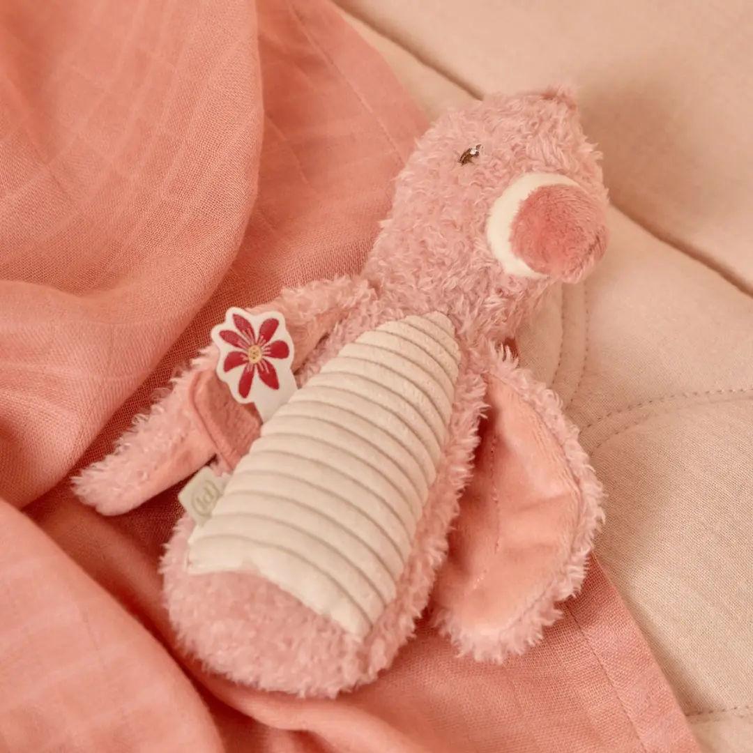 Little Dutch Safari Friends Knijprammelaar Flamingo - Groen - afbeelding 6 van 6