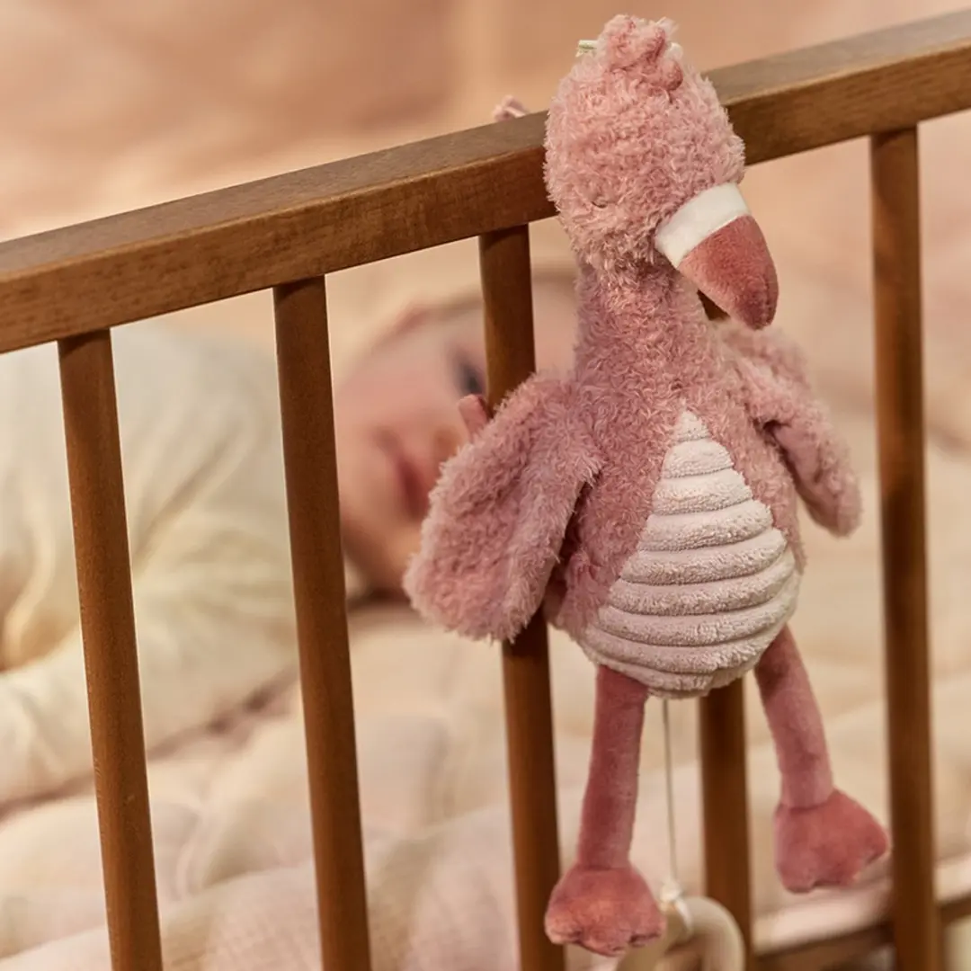Little Dutch Safari Friends Muziekdoosje Flamingo - Roze - afbeelding 3 van 6