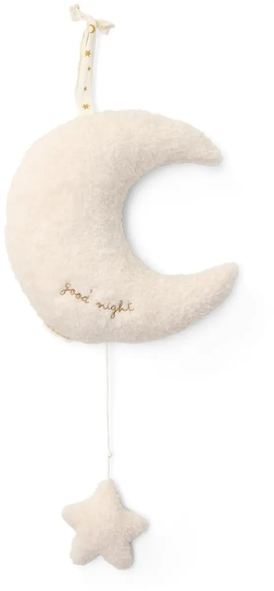 Little Dutch Newborn Naturals Muziekdoos Maan - Wit - afbeelding 4 van 4