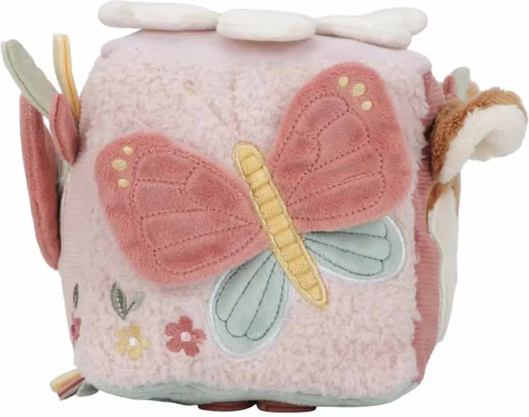Little Dutch Zachte Activiteitenkubus Fairy Garden - Roze - afbeelding 4 van 6