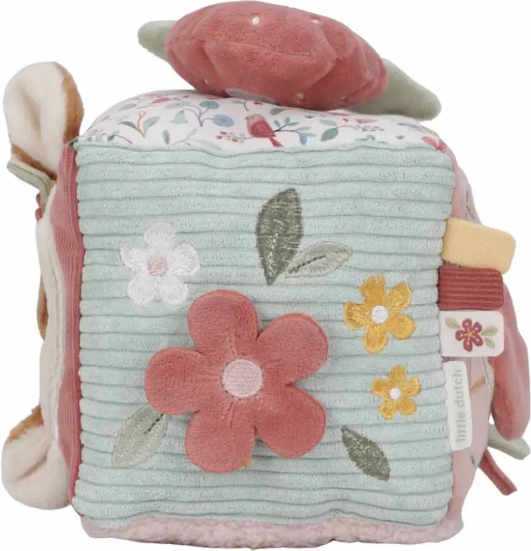 Little Dutch Zachte Activiteitenkubus Fairy Garden - Roze - afbeelding 2 van 6