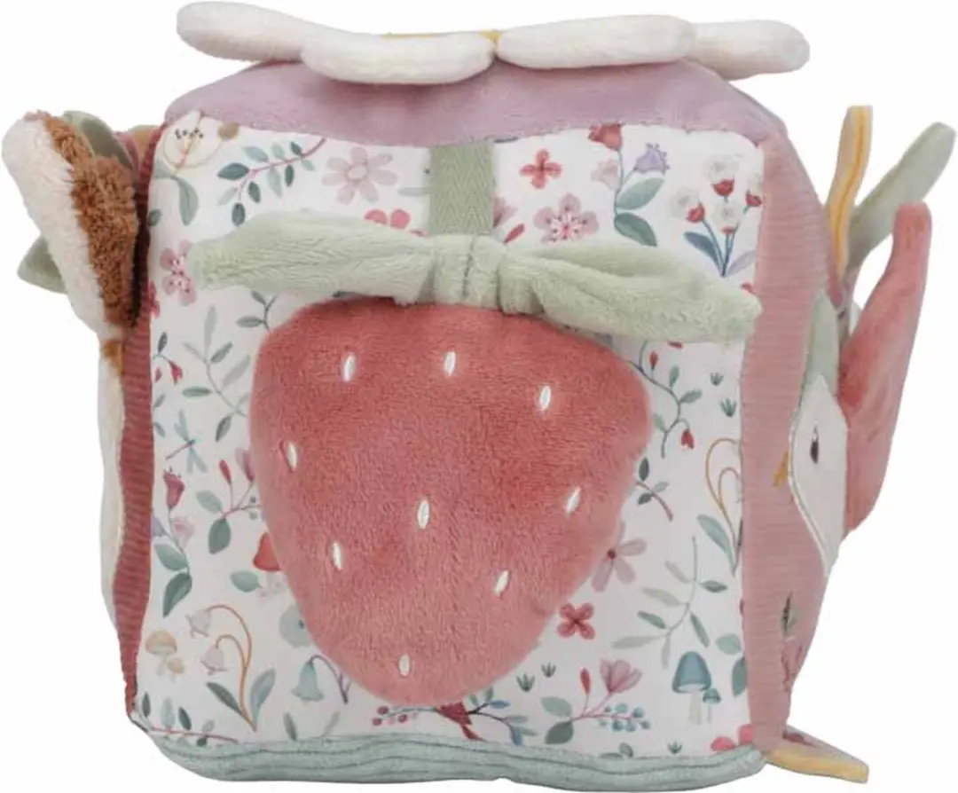 Little Dutch Zachte Activiteitenkubus Fairy Garden - Roze - afbeelding 6 van 6