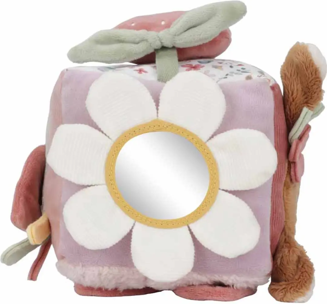 Little Dutch Zachte Activiteitenkubus Fairy Garden - Roze - afbeelding 5 van 6
