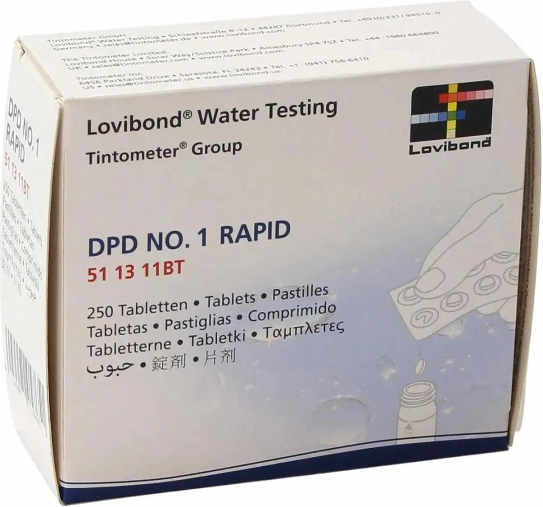 DPD 1 tabletten voor manuele tester