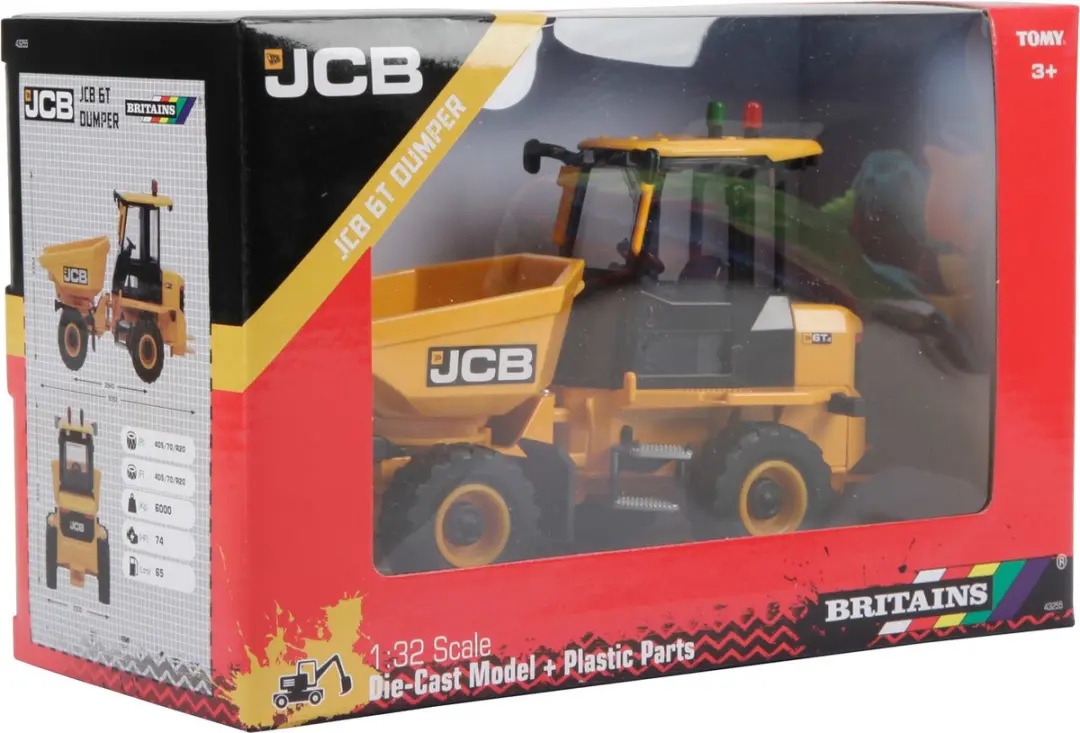 Britains JCB 6T Dumper 1:32 - Geel