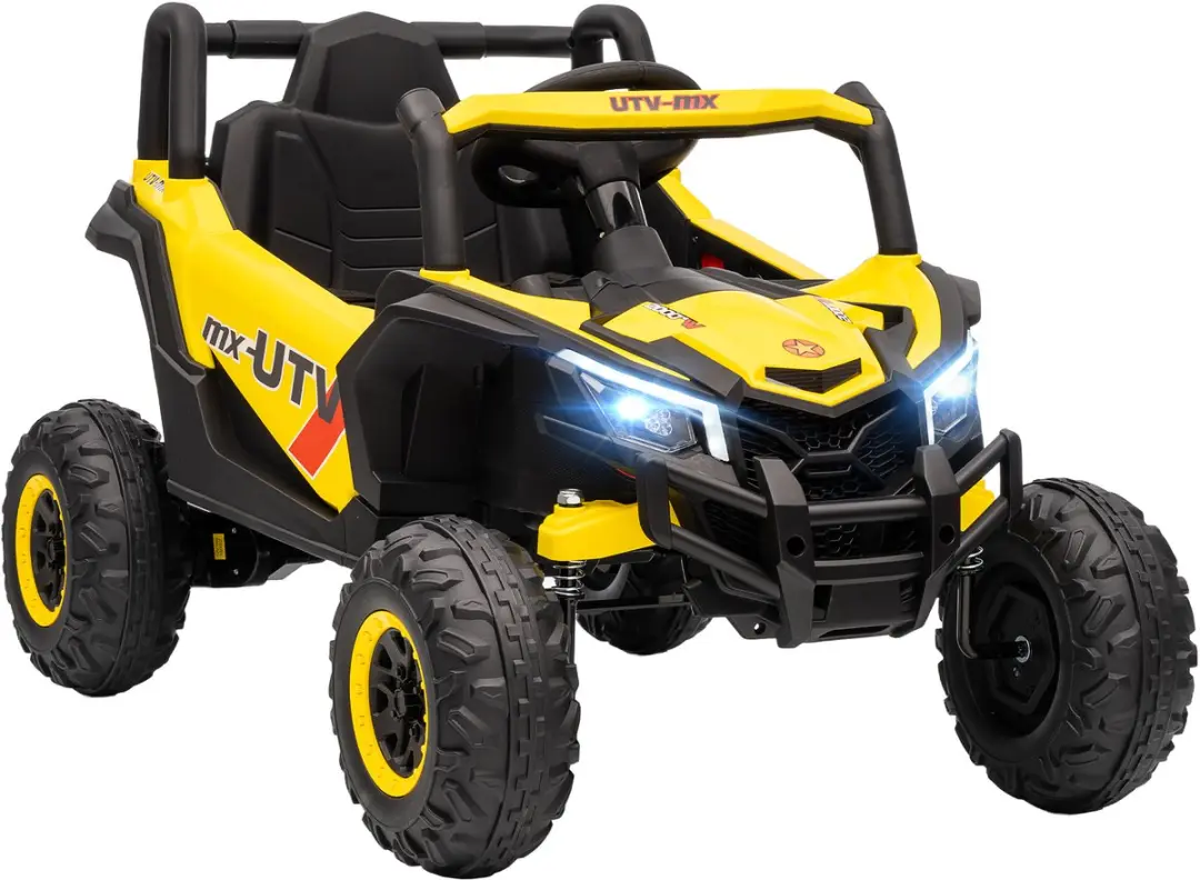 AIYAPLAY-Kids Electric UTV-PP-96x61x56cm-Geel
