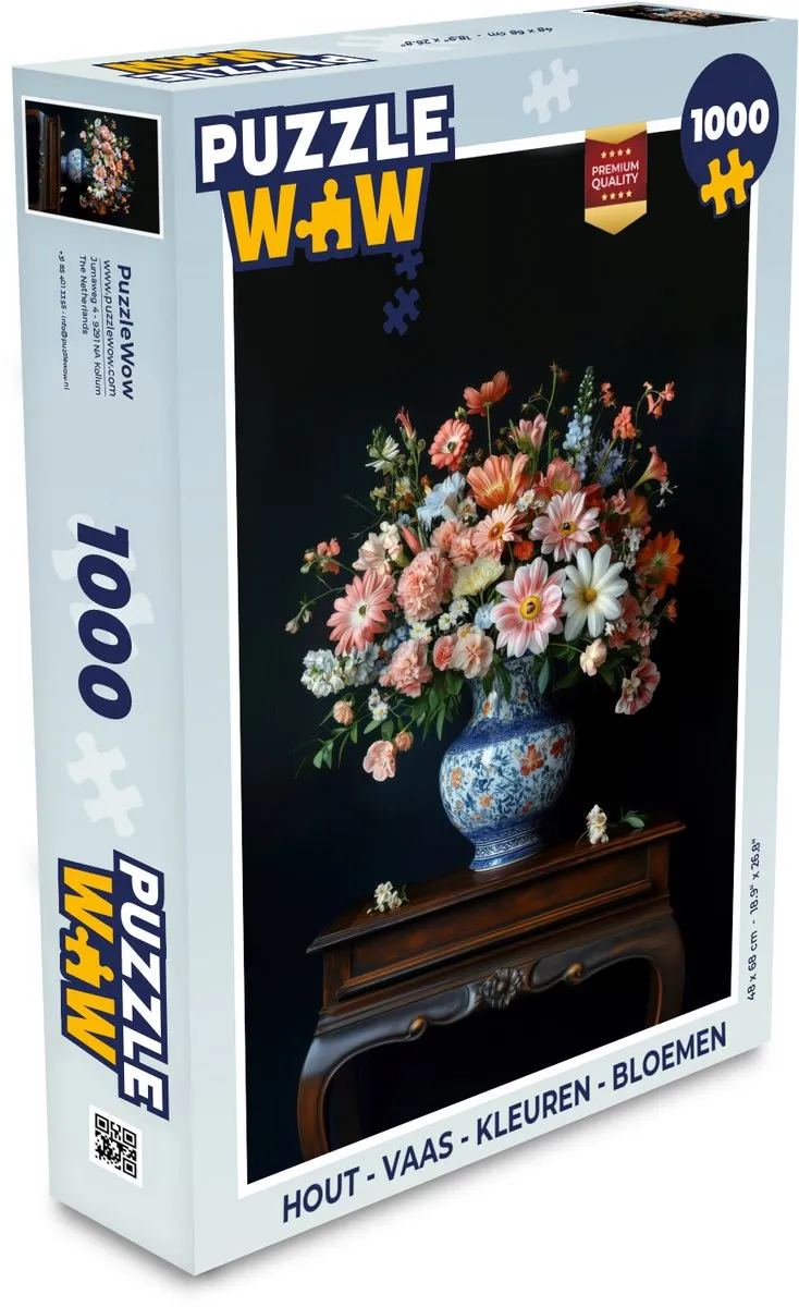 PuzzleWow Bloemen Legpuzzel 1000 Stuks