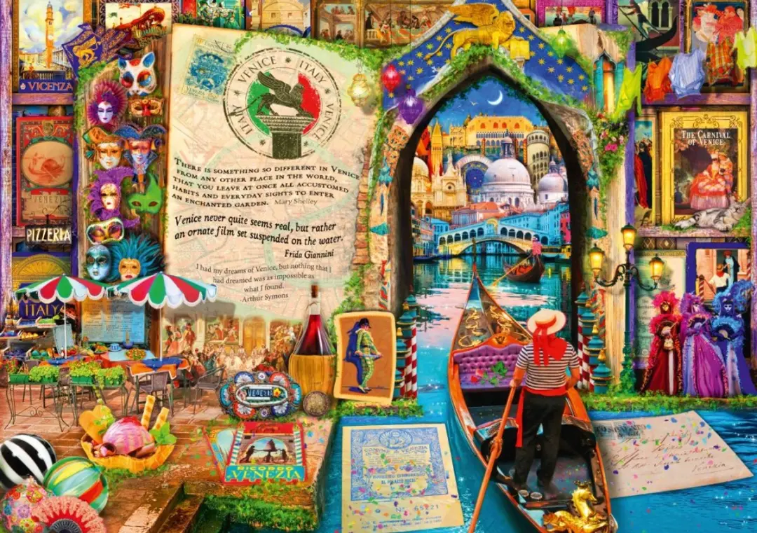 Bluebird Puzzle legpuzzel Life is an Open Book Venice
