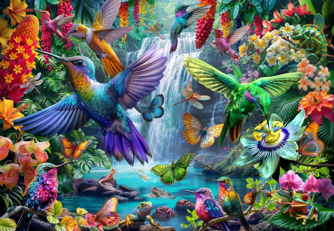 Bluebird Puzzle legpuzzel Tropical Hummingbirds