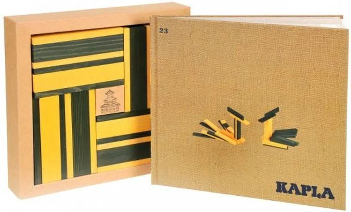 Kapla Kleur Constructiespeelgoed 40 Stuks - Groen/Geel