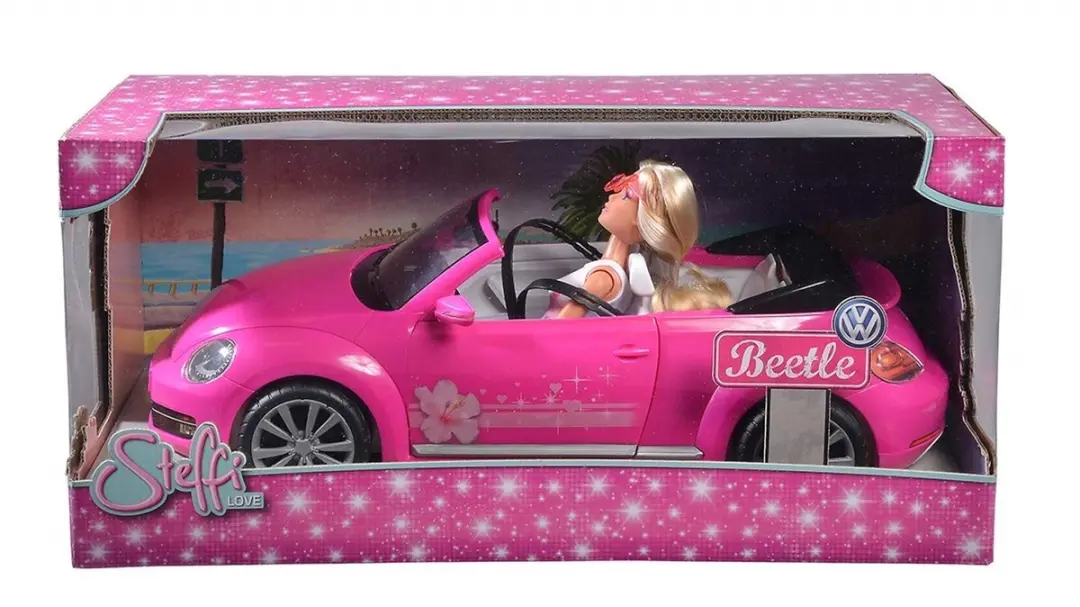 Simba Dickie Steffi Love Cabriolet New Beetle - Roze - MPN 105733353
