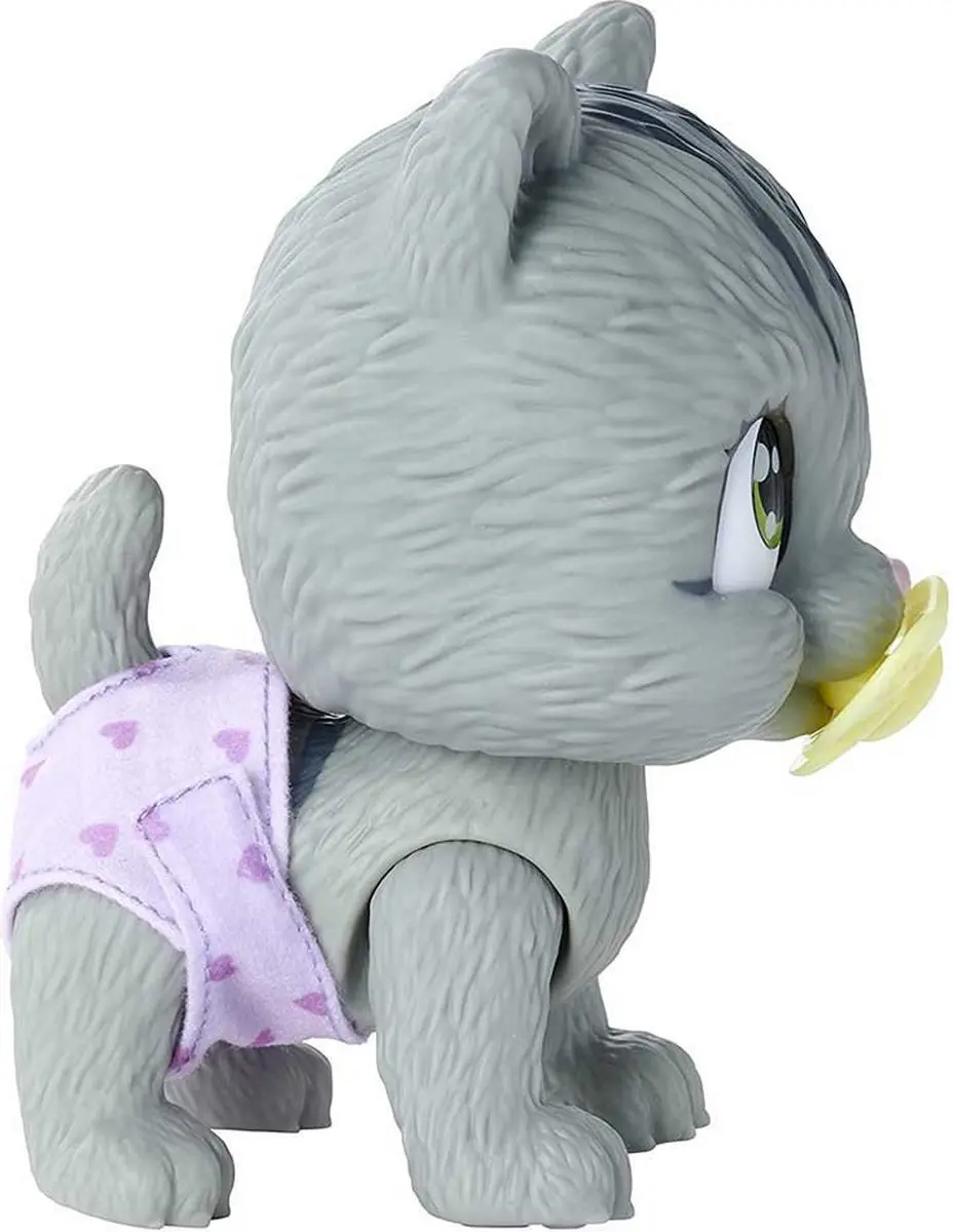 Simba Pamper Petz Kat Speelfiguur - Grijs/Zwart/ Groen