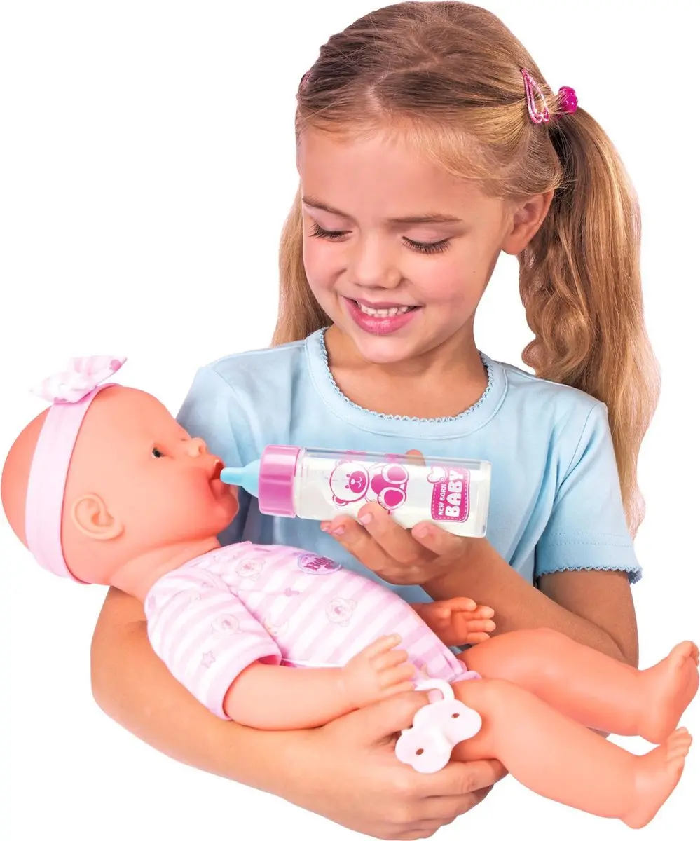 Simba New Born Baby 2 Magische Flesjes 12cm - Meerkleurig