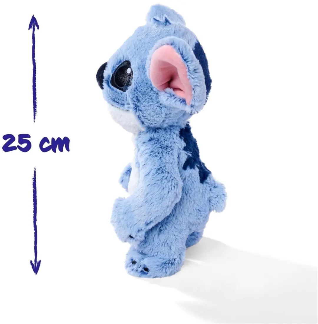 Simba Disney Lilo & Stitch Stitch Pluche - 25cm - Blauw/Roze/Wit