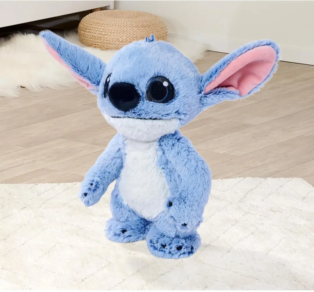 Simba Disney Lilo & Stitch Stitch Pluche - 25cm - Blauw/Roze/Wit