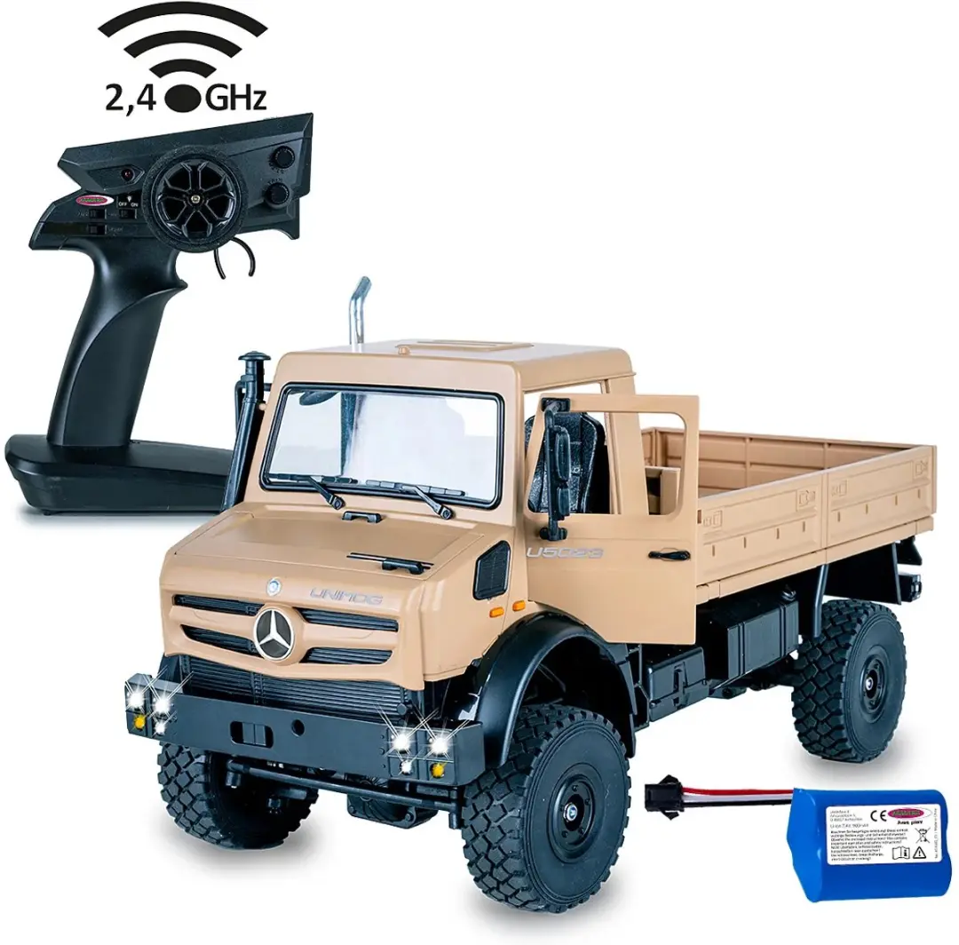 Jamara Mercedes-Benz Unimog U5023 RC Auto 1:14 - 2,4GHz - afbeelding 5 van 6