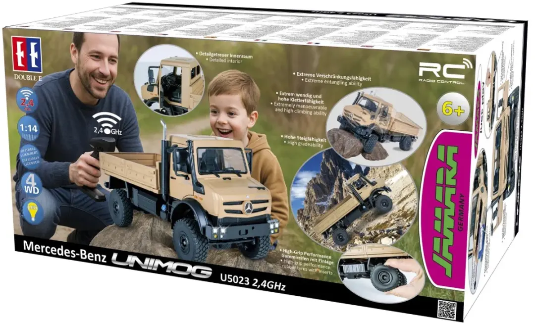Jamara Mercedes-Benz Unimog U5023 RC Auto 1:14 - 2,4GHz - afbeelding 6 van 6