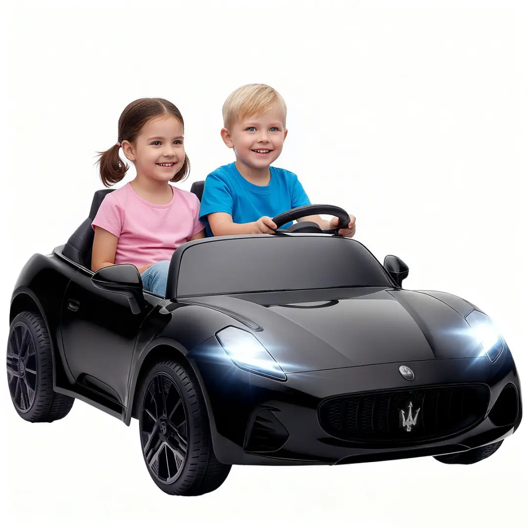 AIYAPLAY Elektrische kinderauto Kunststof, Metaal 120L x 72B x 50H cm Zwart