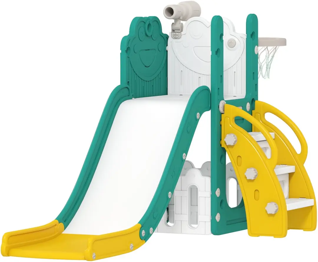 AIYAPLAY Kids Slide HDPE 178L x 70B x 86H cm Geel