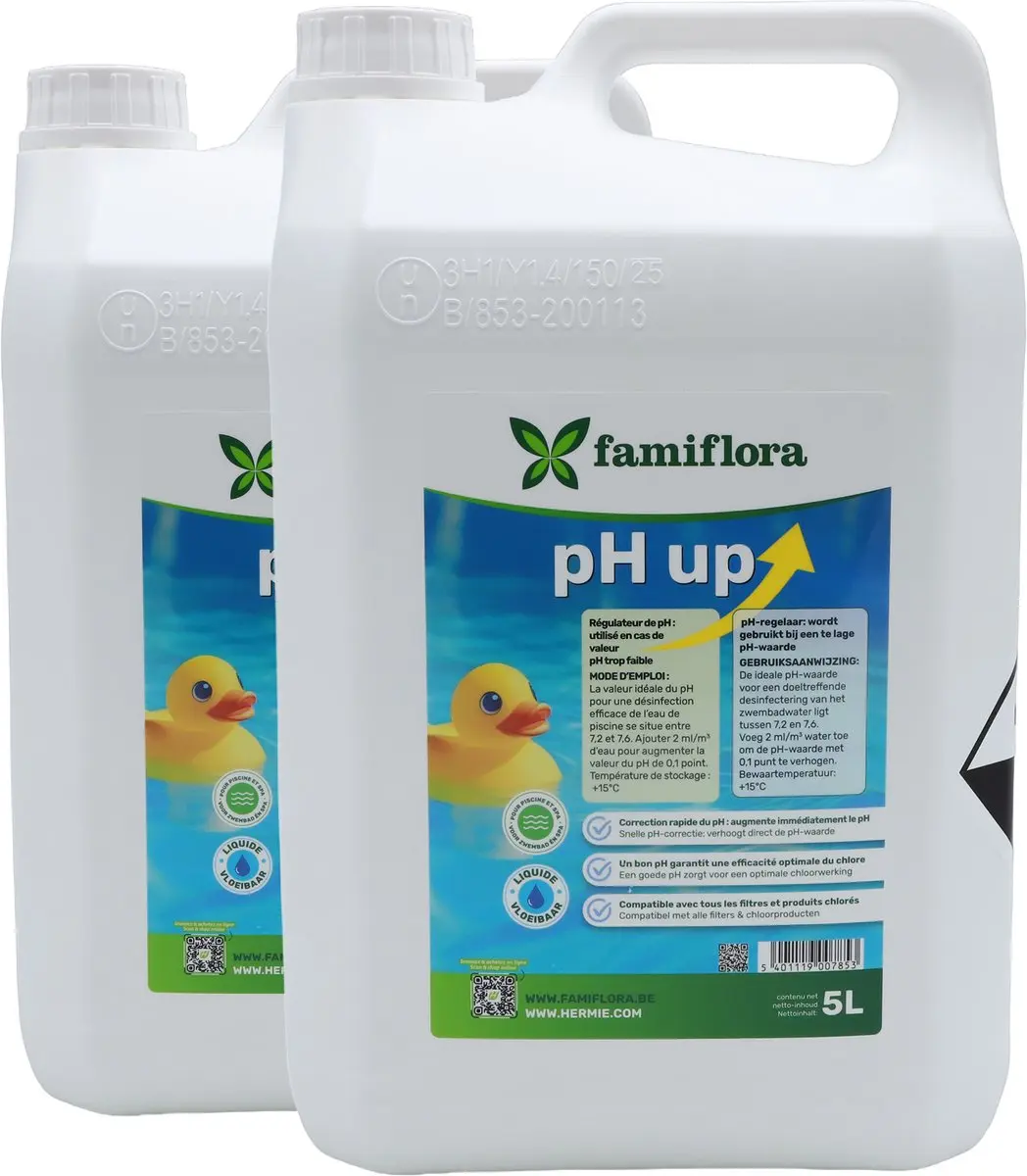 Famiflora pH-plus / pH up vloeibaar 10L (2x5L)