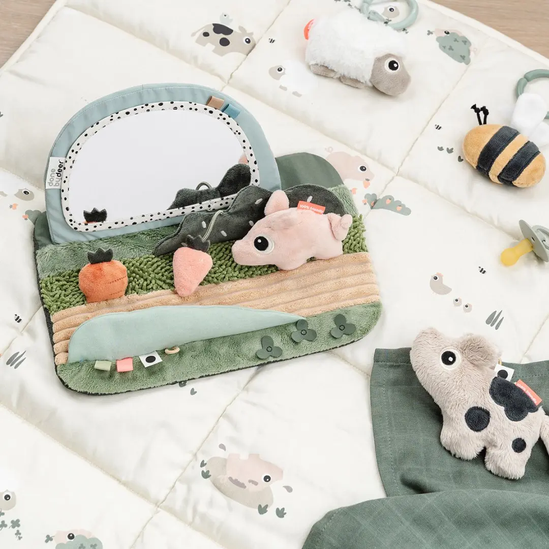 Done By Deer Vloerspiegel Tiny Farm - Tummy Time - afbeelding 5 van 6