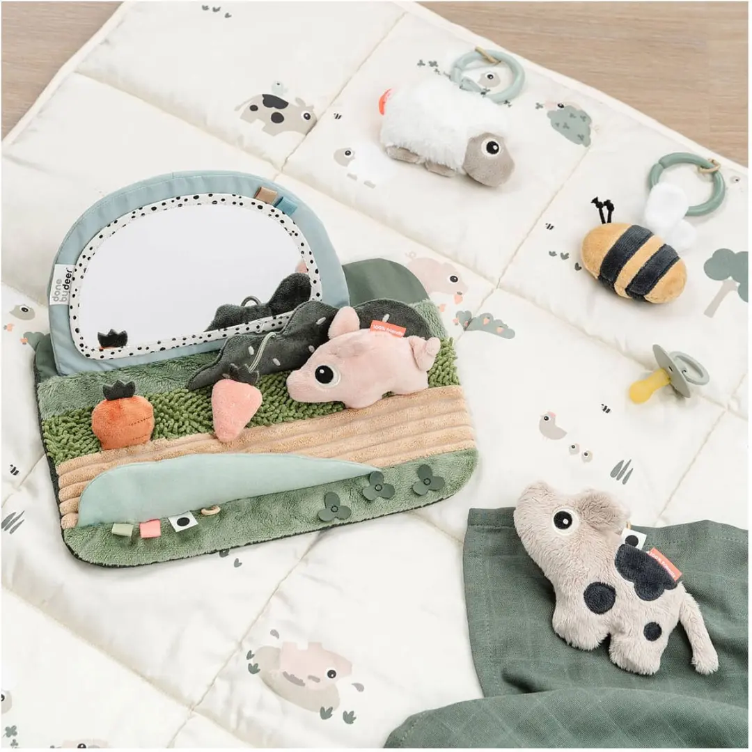 Done By Deer Vloerspiegel Tiny Farm - Tummy Time - afbeelding 3 van 6