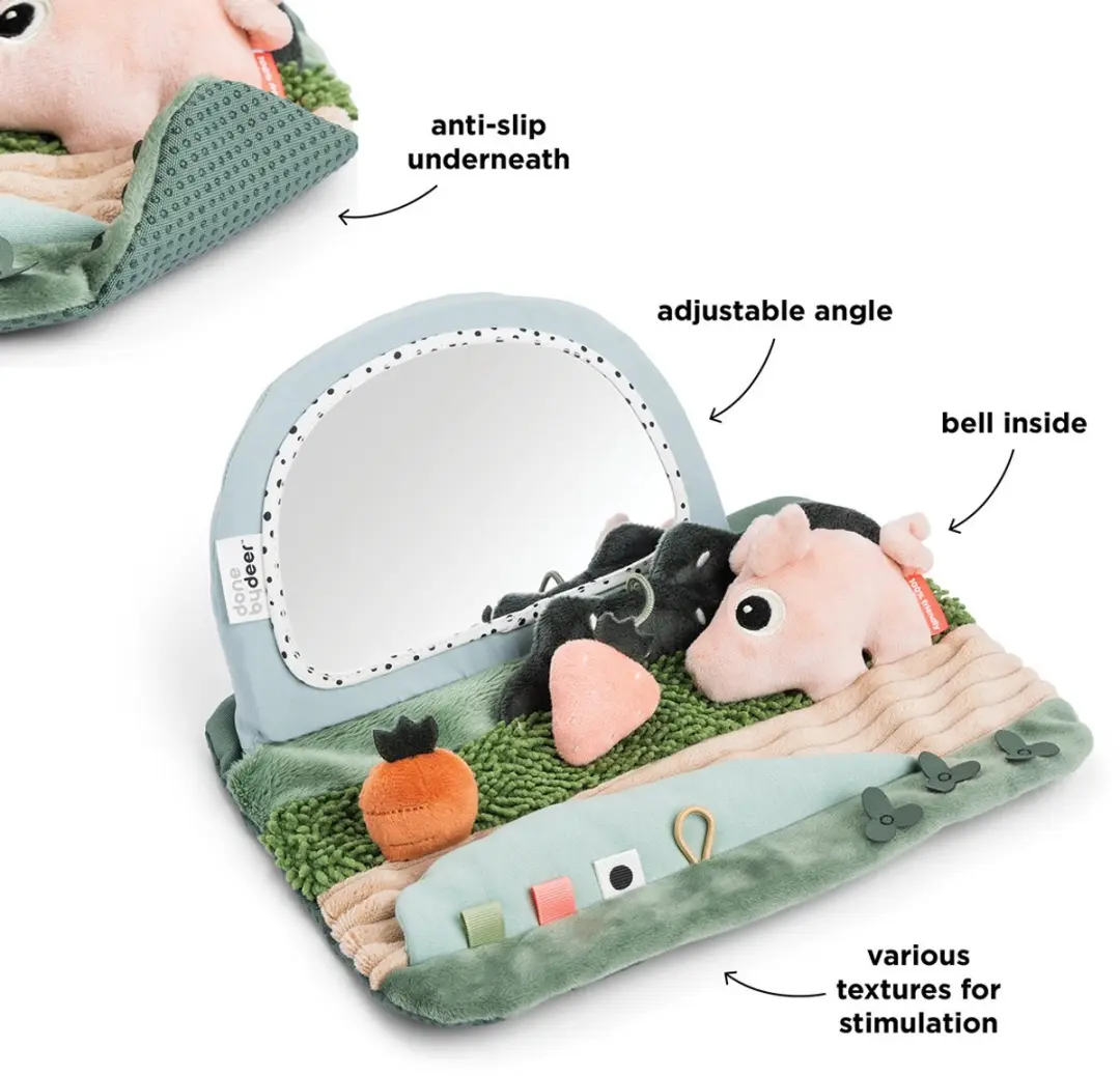 Done By Deer Vloerspiegel Tiny Farm - Tummy Time - afbeelding 6 van 6