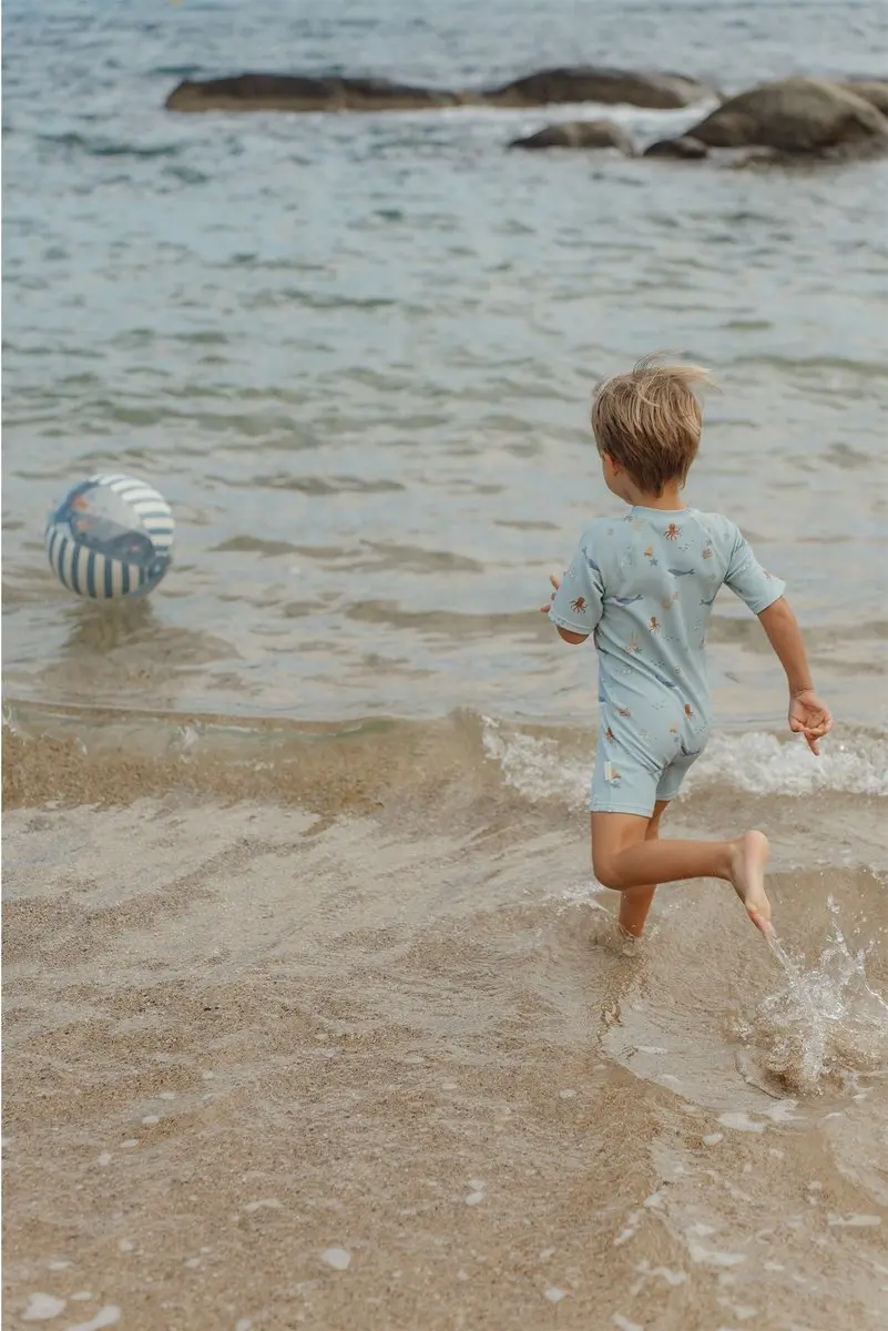 Little Dutch Ocean World Strandbal 35cm - Blauw