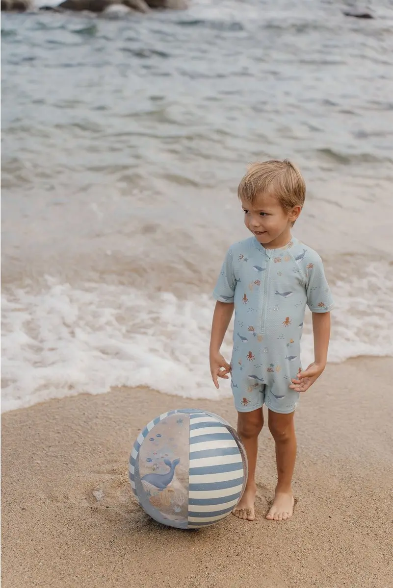 Little Dutch Ocean World Strandbal 35cm - Blauw