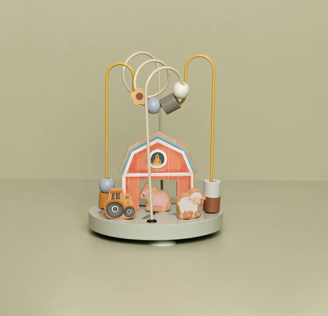 Little Dutch Little Farm Activiteitenspiraal Hout - Multi - afbeelding 2 van 6