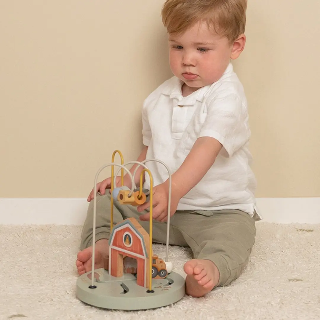 Little Dutch Little Farm Activiteitenspiraal Hout - Multi - afbeelding 3 van 6
