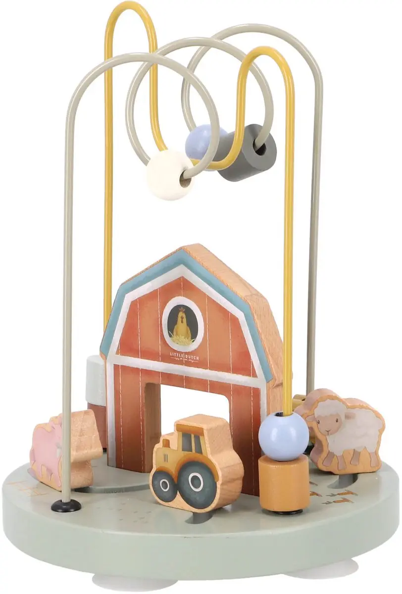 Little Dutch Little Farm Activiteitenspiraal Hout - Multi - afbeelding 4 van 6