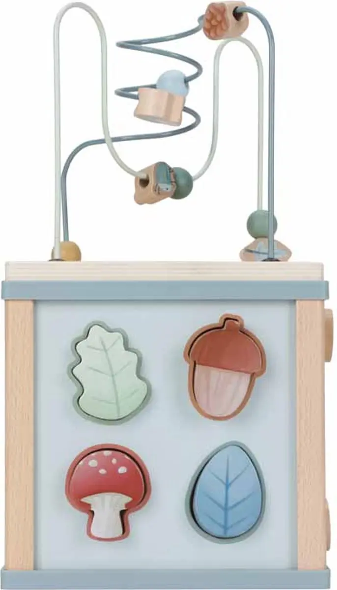 Little Dutch Houten Activiteitenkubus Forest Friends - Multi - afbeelding 2 van 6