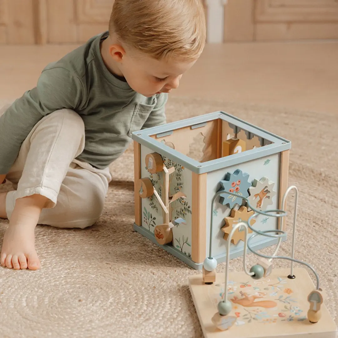 Little Dutch Houten Activiteitenkubus Forest Friends - Multi - afbeelding 4 van 6
