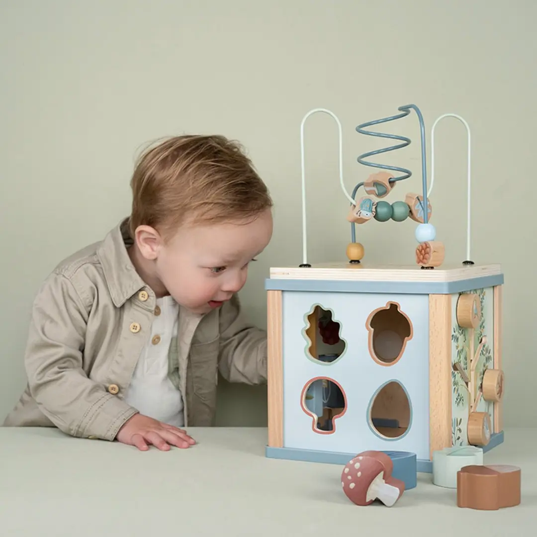 Little Dutch Houten Activiteitenkubus Forest Friends - Multi - afbeelding 5 van 6