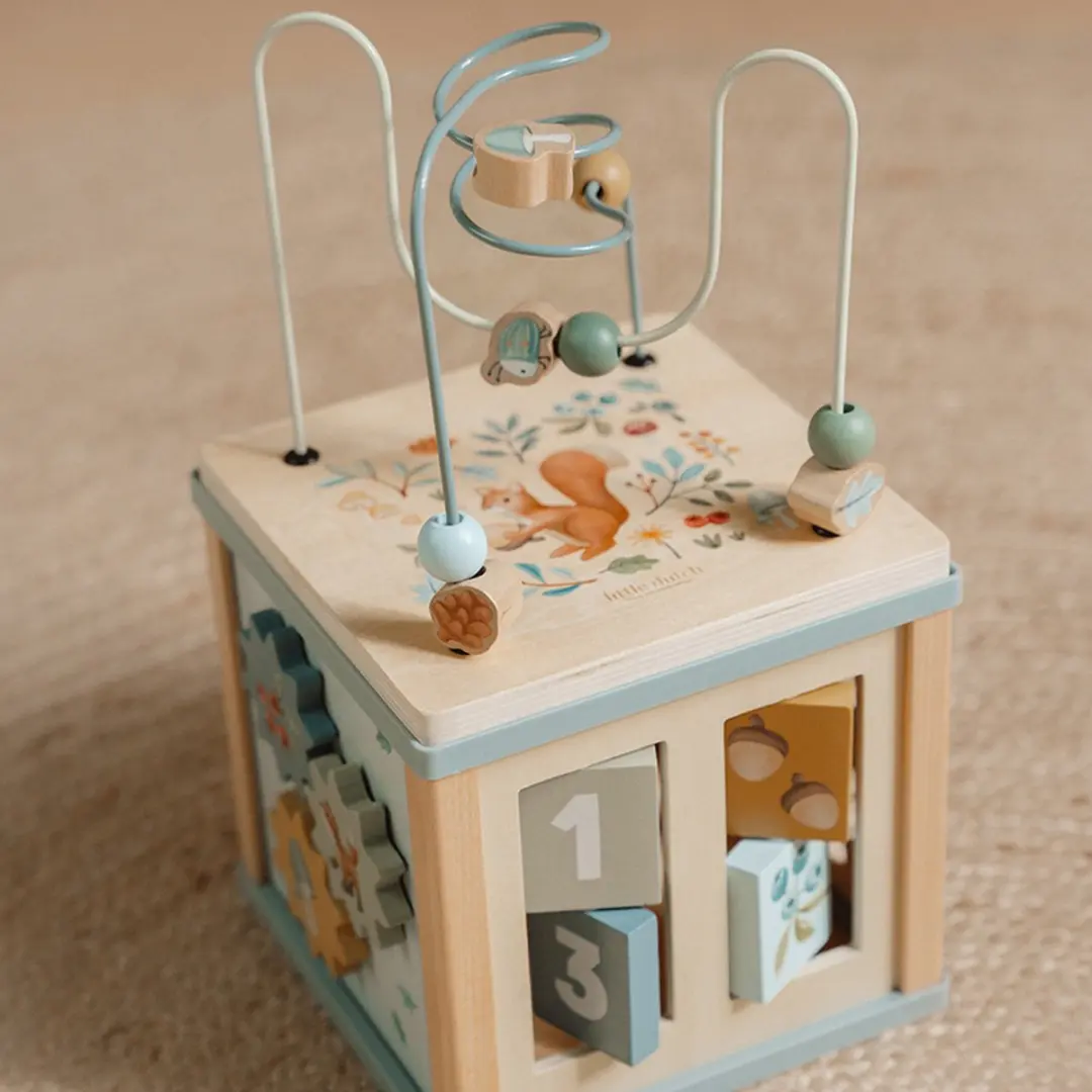 Little Dutch Houten Activiteitenkubus Forest Friends - Multi - afbeelding 6 van 6