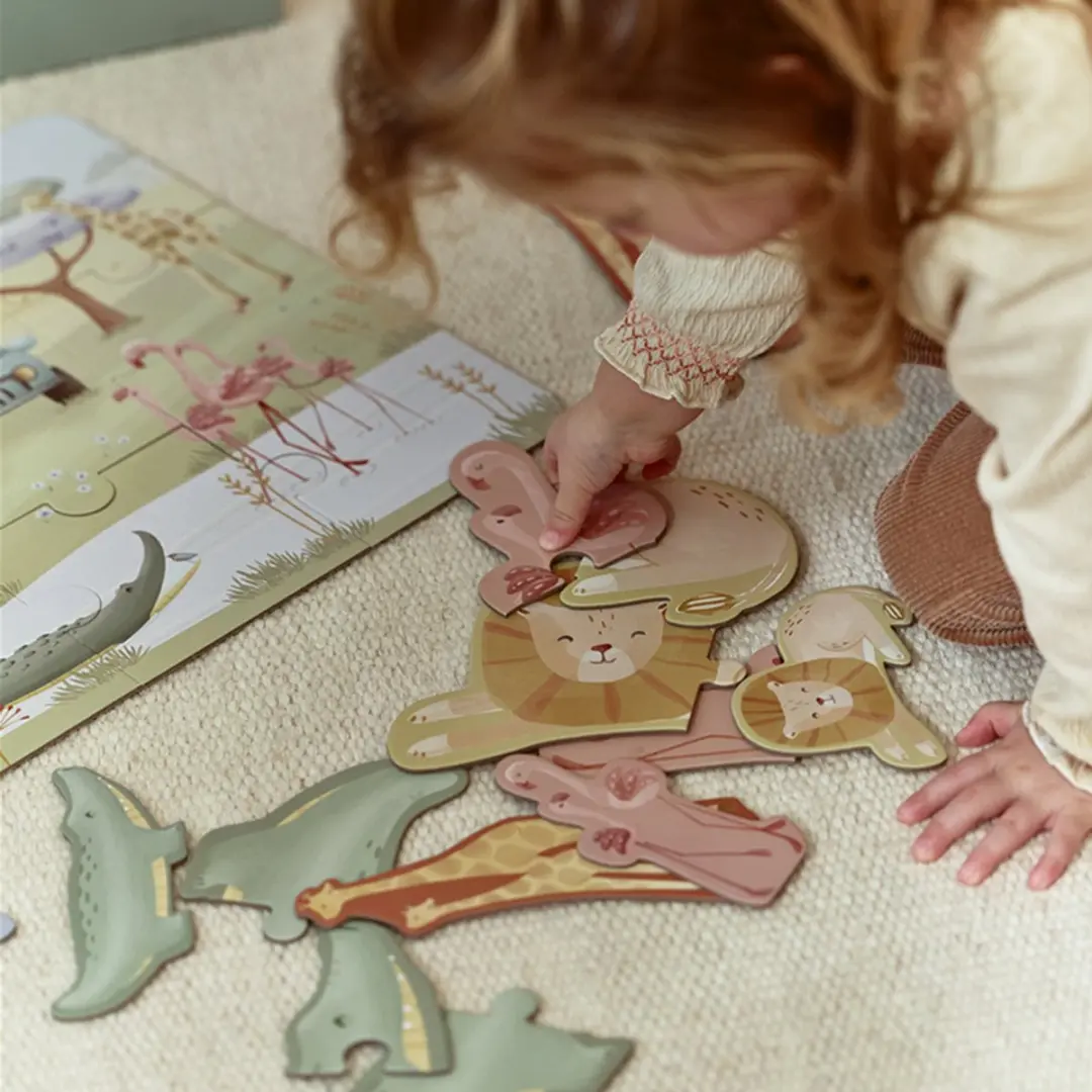 Little Dutch Safari Friends Puzzels - 6x27 Stuks LD7450 - afbeelding 4 van 6