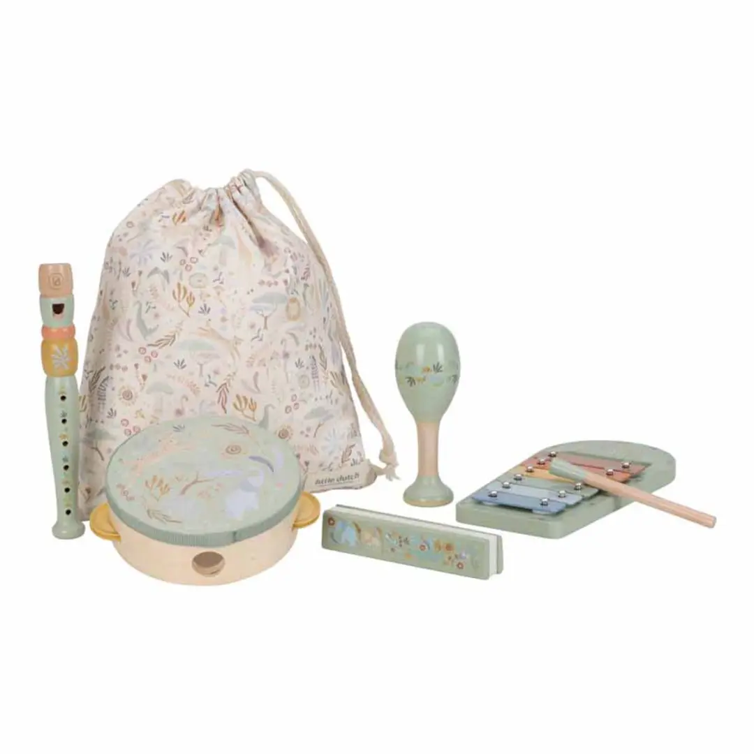 Little Dutch Safari Friends Muziekset - Groen - afbeelding 4 van 6