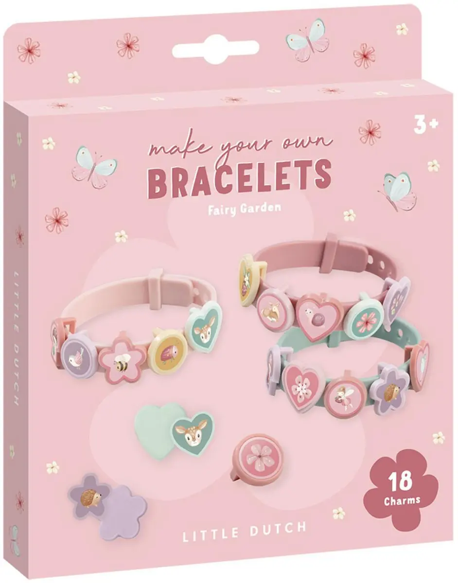 Little Dutch zelf schuif armbandjes maken Fairy Garden- knutselset cadeautip spe