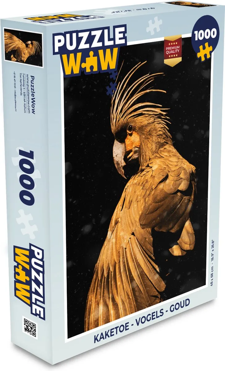 PuzzleWow Kaketoe Legpuzzel 1000 Stuks