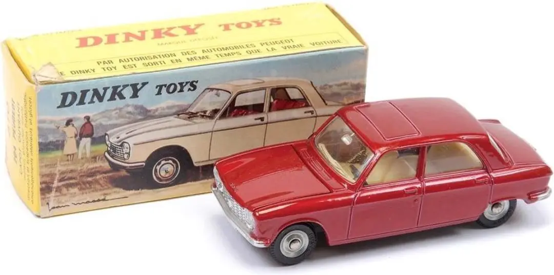Peugeot 204 darkred metallic 1:43