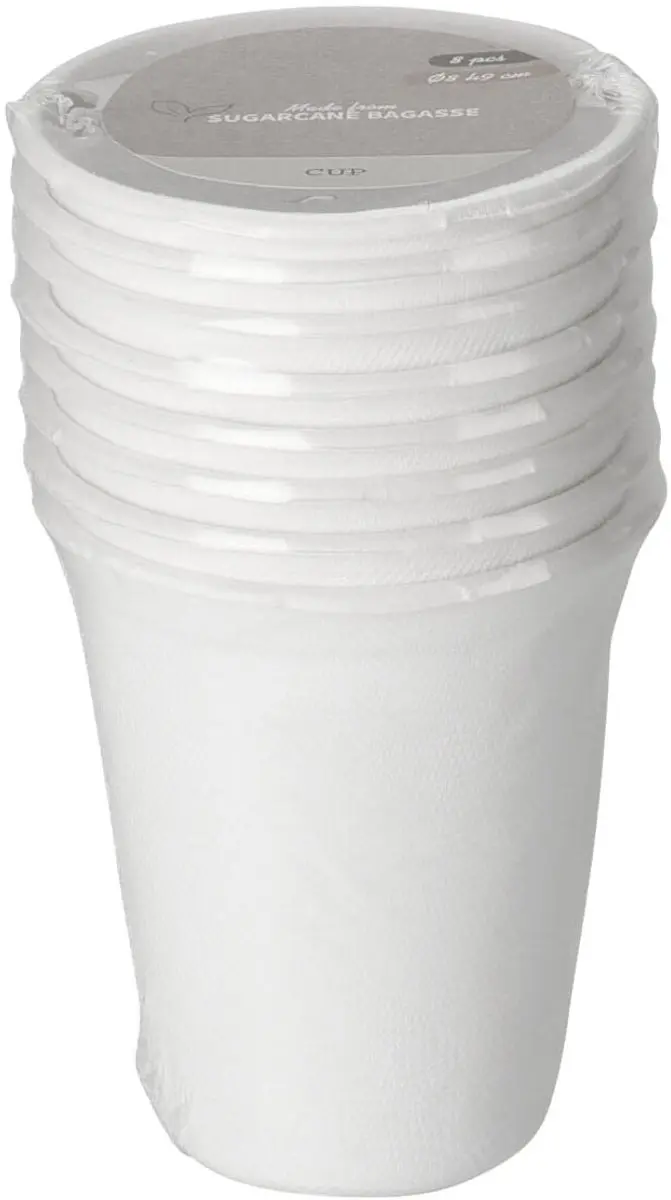 Cup Bagasse 275ml Set 8pcs