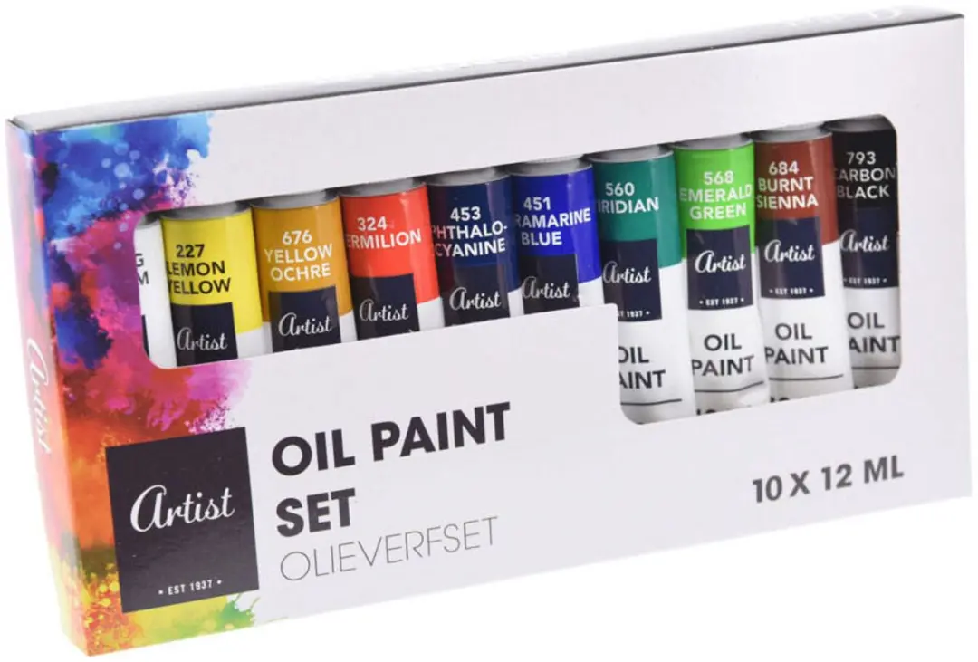 Olieverf, 10x12ml