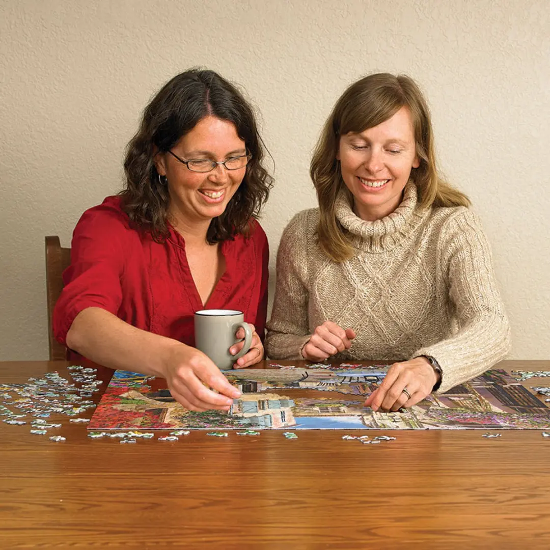 Cobble Hill Charmant Frans Dorp Puzzel 1000 Stuks - Meerkleurig - afbeelding 5 van 5