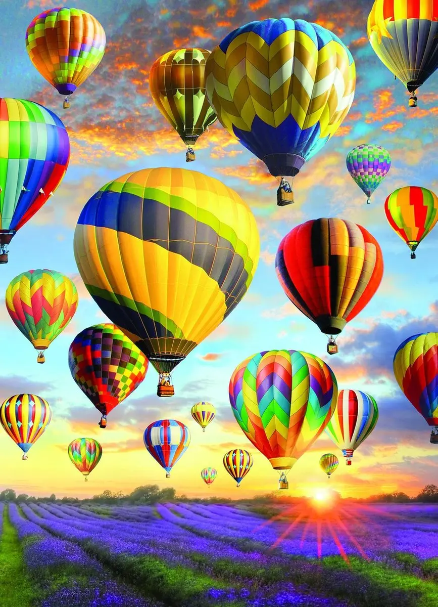 Cobble Hill Hot Air Balloons Puzzel 1000 Stukken